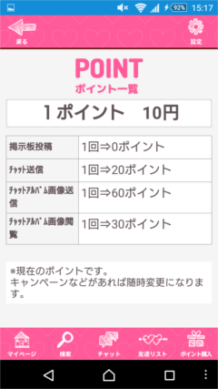 ピンキートーク 料金表